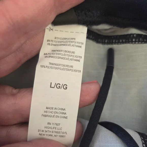 NWT GAIAM Men's Streak 9 In Short - Navy Blue Striped Athletic Shorts Large - Picture 9 of 14